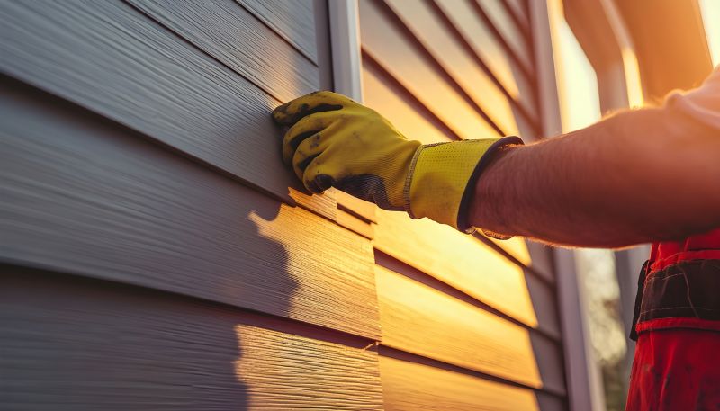 Professional Vinyl Siding Repair in Action